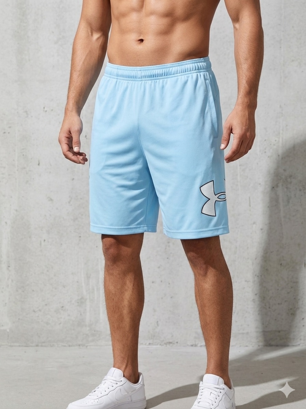 Under Armour Light Blue Performance Athletic Shorts